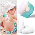 3 PCS Sunscreen Applicator Sunscreen Roller Bottle and Sunblock Brush Set (2Roller+1Brush)